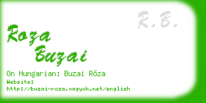 roza buzai business card