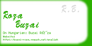 roza buzai business card